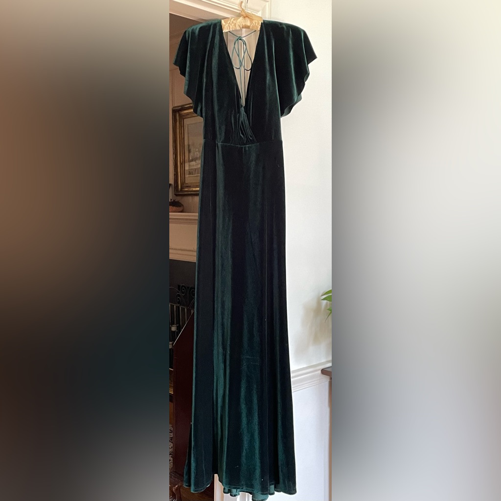 Deep Forest Green Evening Dress By Jenny Yoo.